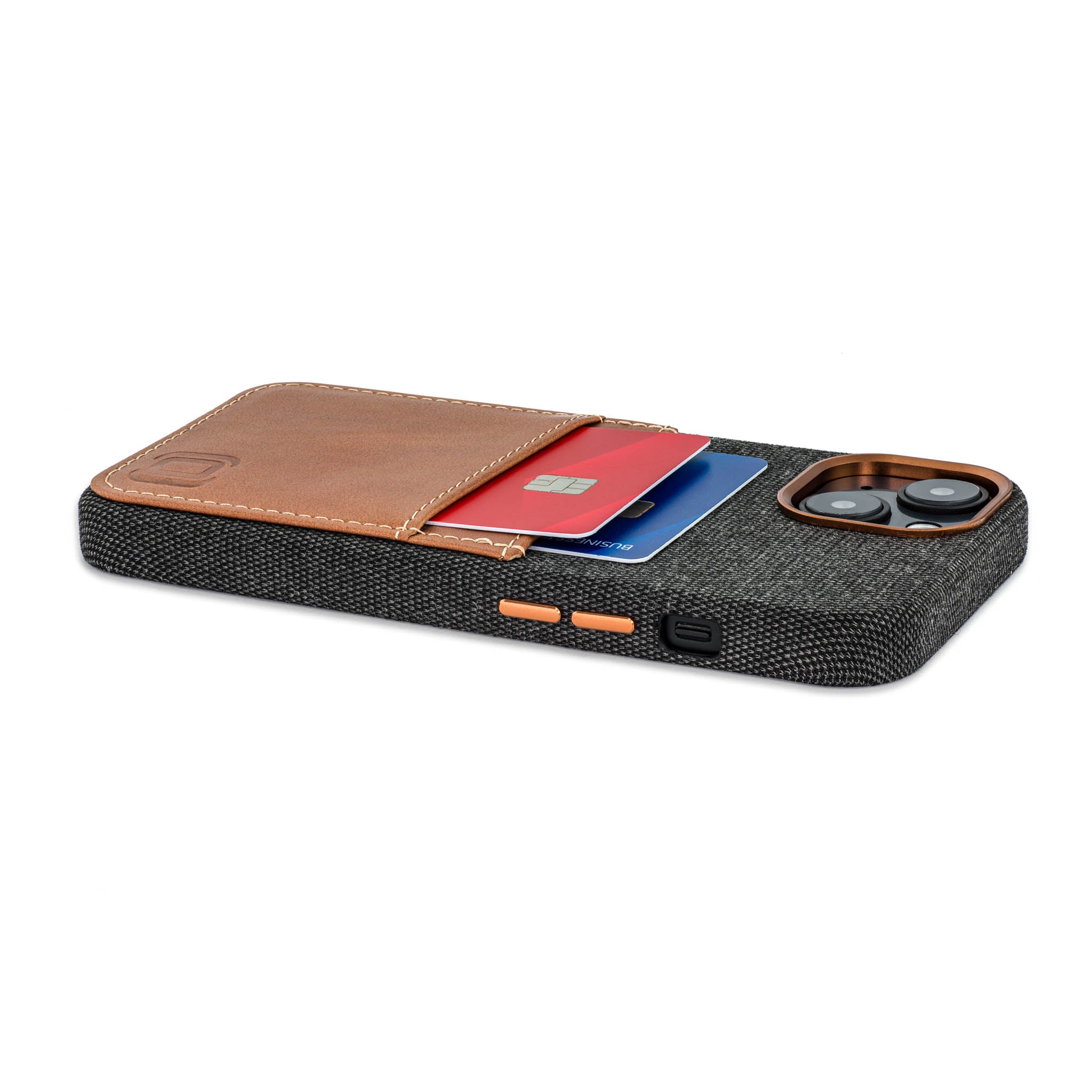 iPhone 14 Fabric M2F Card Case [Light Brown]