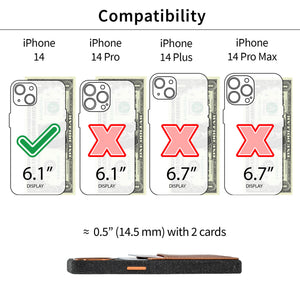 iPhone 14 Fabric M2F Card Case [Light Brown]