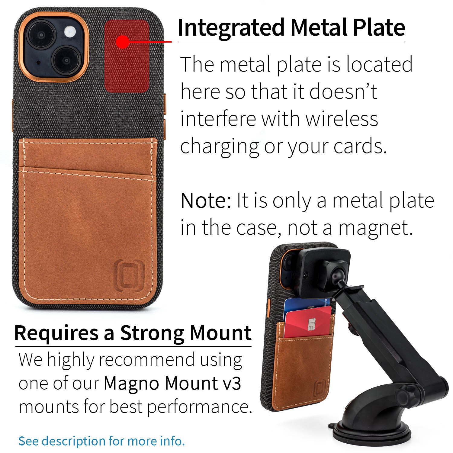 iPhone 14 Fabric M2F Card Case [Light Brown]