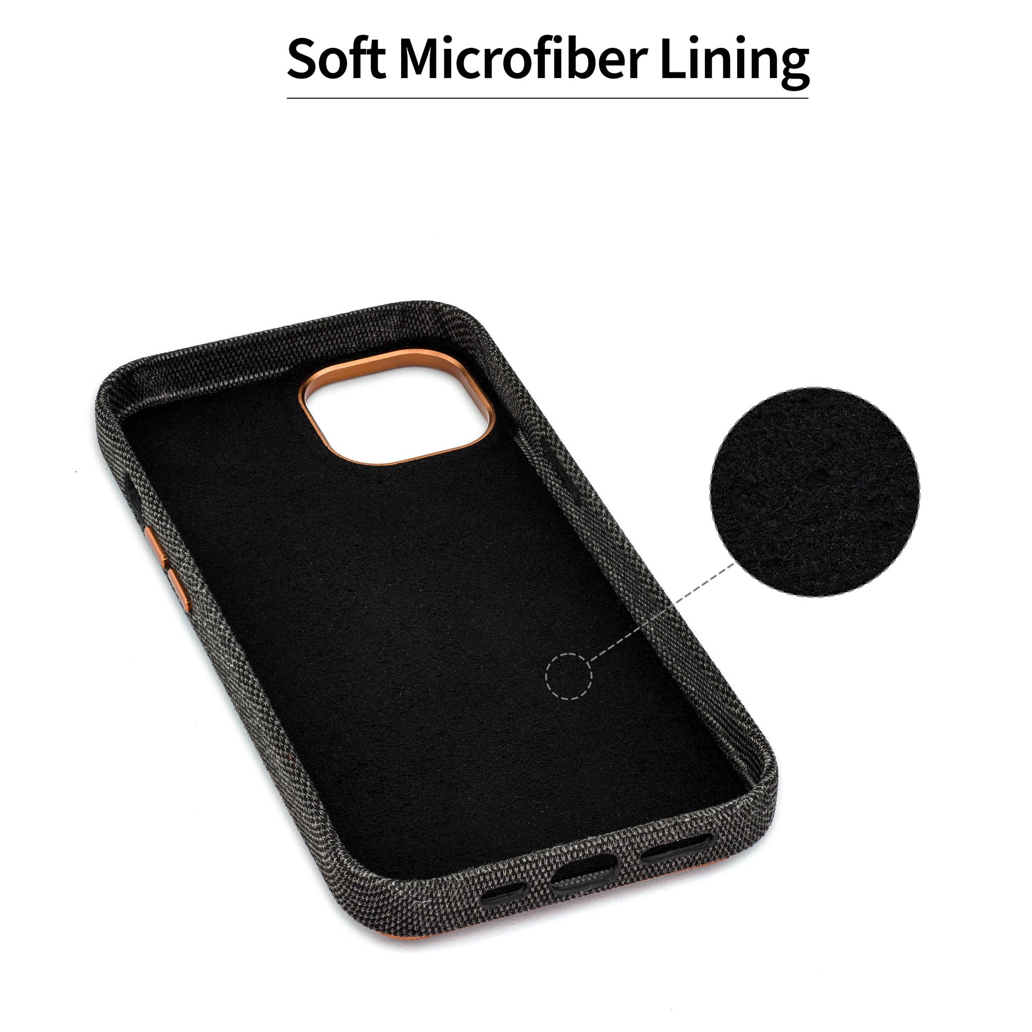 iPhone 14 Fabric M2F Card Case [Light Brown]