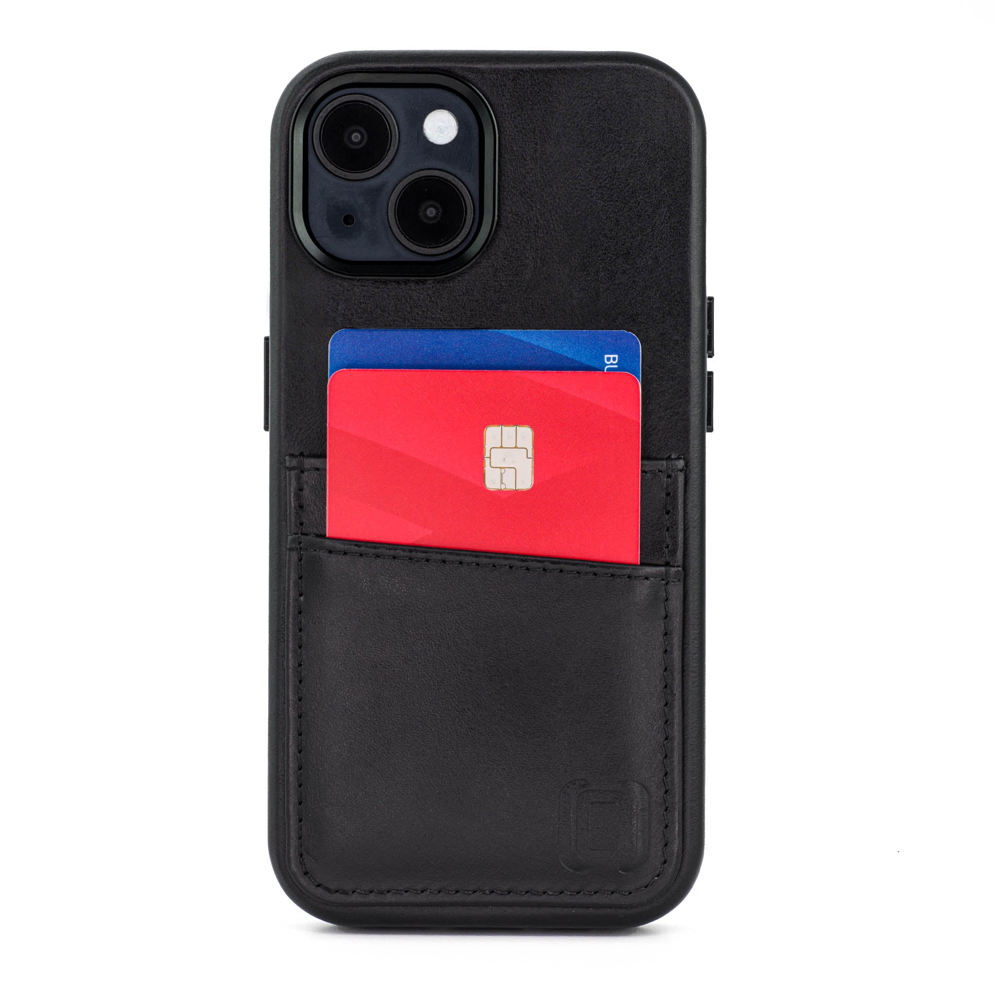 iPhone 14 Genuine Leather M2GL Card Case [Black]