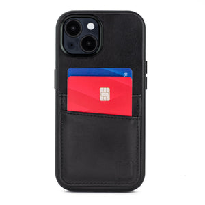 iPhone 14 Genuine Leather M2GL Card Case [Black]