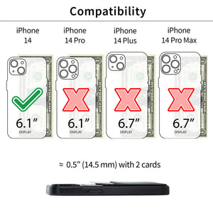 iPhone 14 Genuine Leather M2GL Card Case [Black]