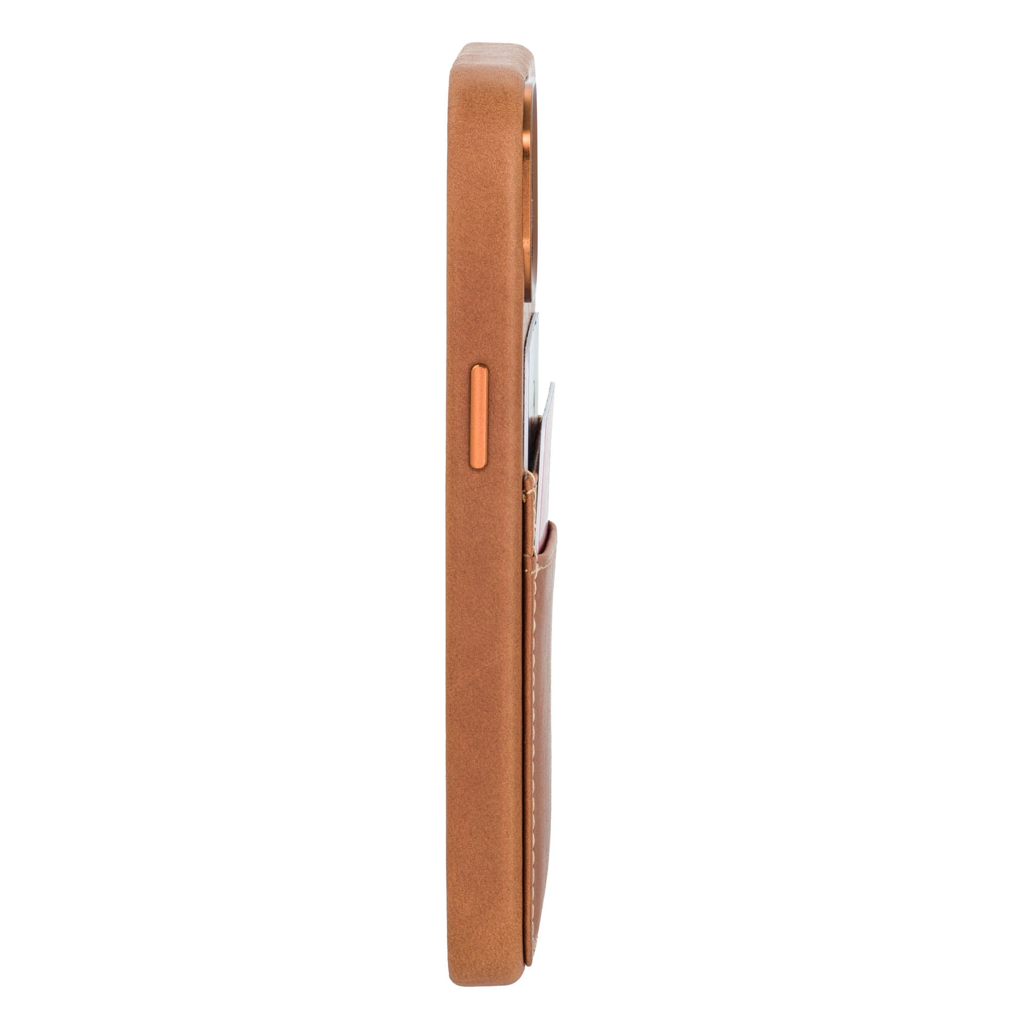 iPhone 14 Genuine Leather M2GL Card Case [Light Brown]