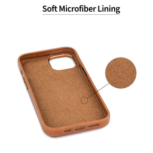 iPhone 14 Genuine Leather M2GL Card Case [Light Brown]