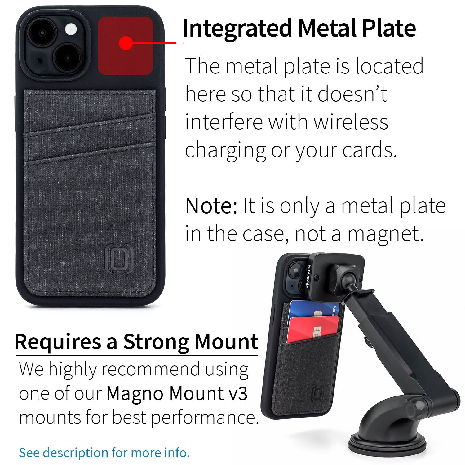 iPhone 14 Silicone M2L Card Case [Black]