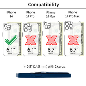 iPhone 14 Silicone M2L Card Case [Navy]
