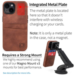 iPhone 14 Exec M2 Card Case [Brown]