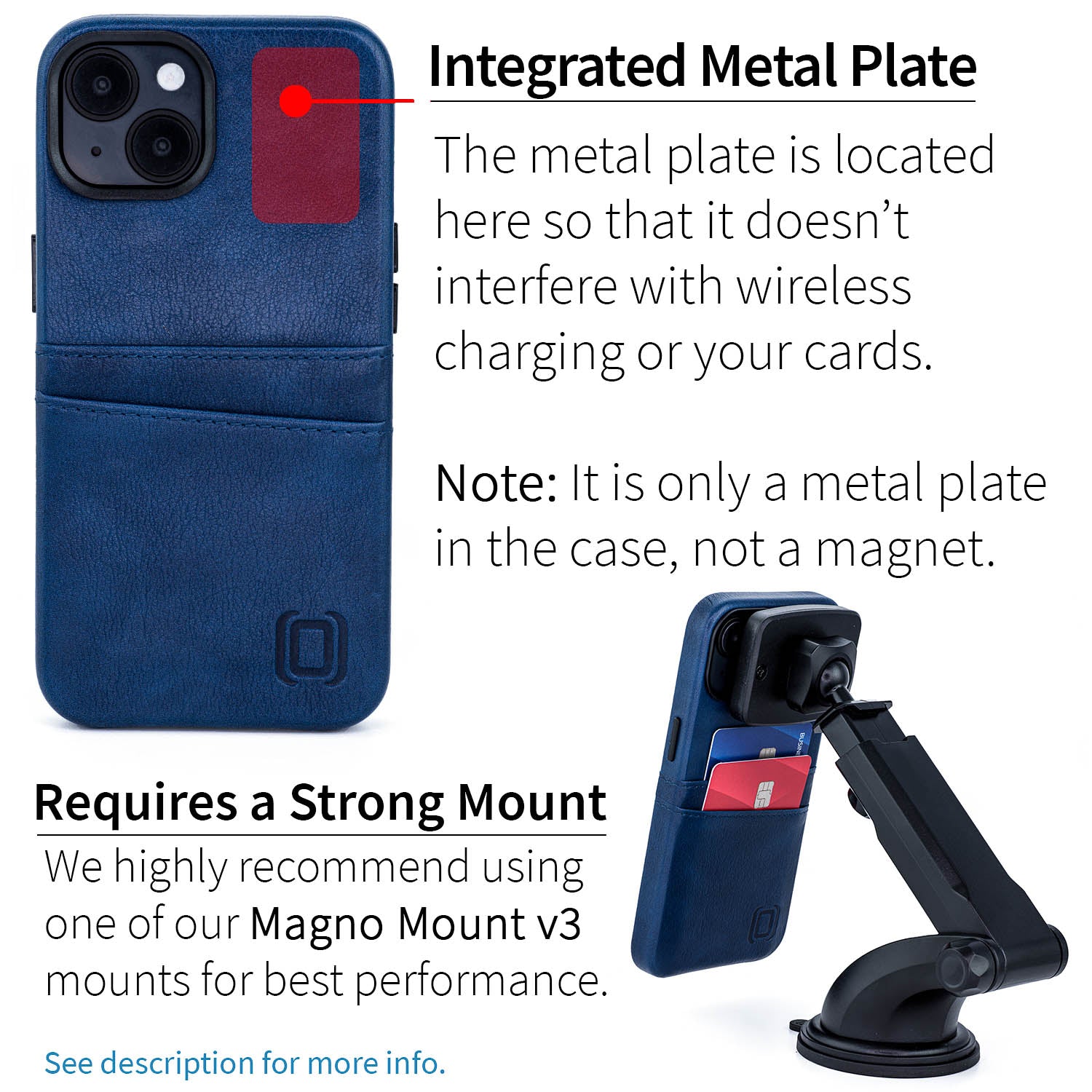 iPhone 14 Exec M2 Card Case [Navy]
