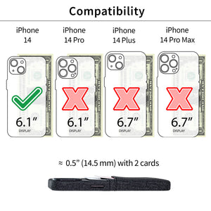 iPhone 14 Luxe M2 Card Case [Black]