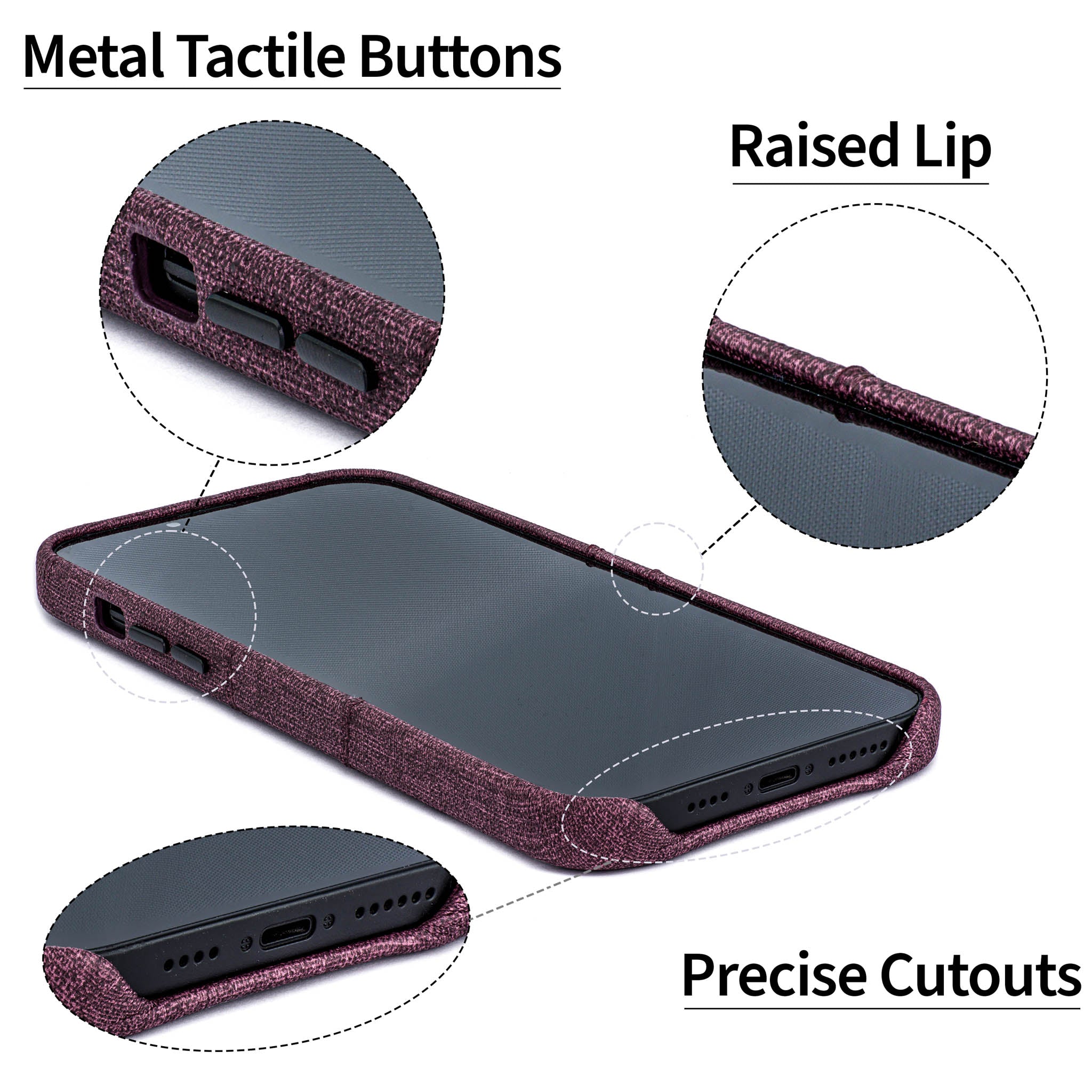 iPhone 14 Luxe M2 Card Case [Burgundy]