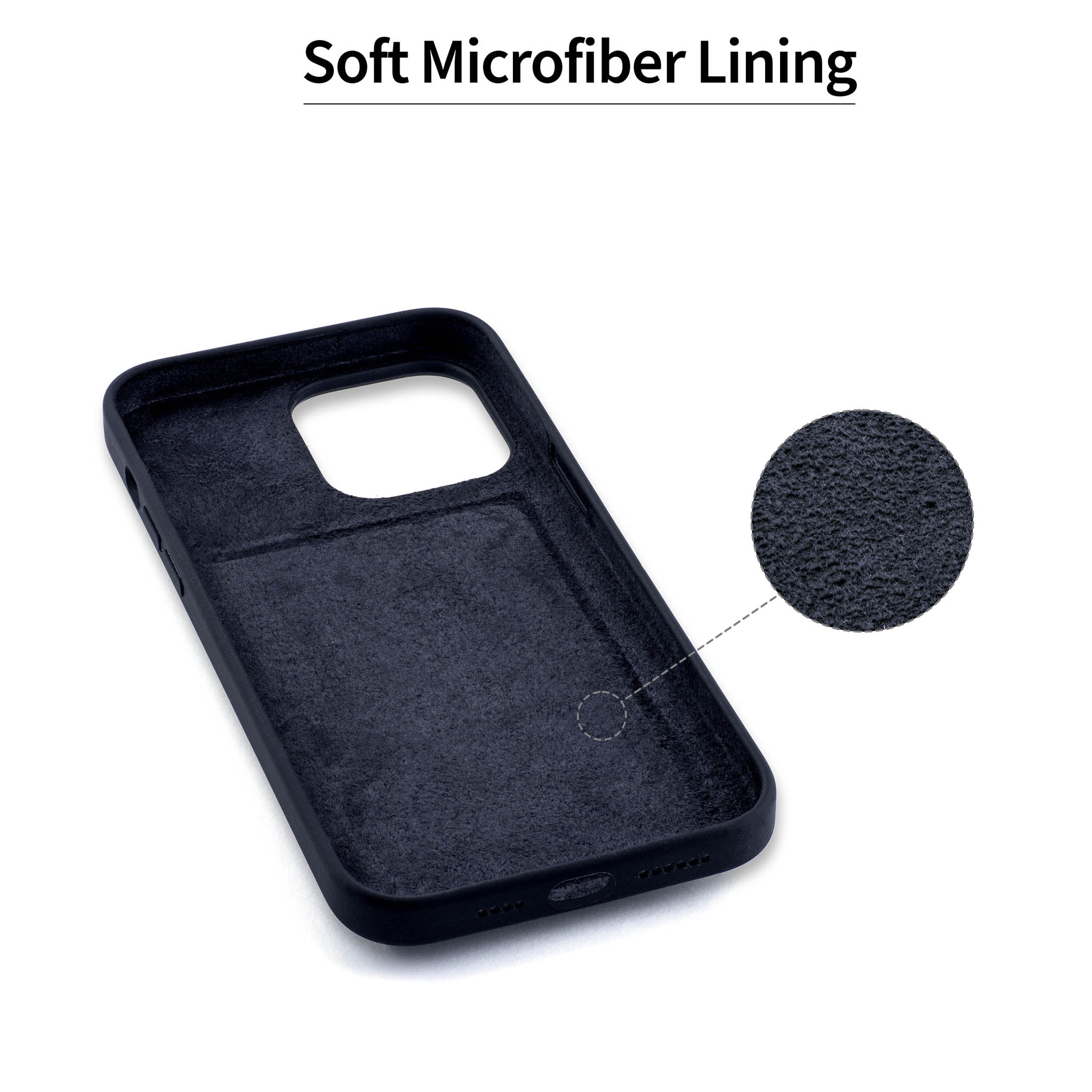 iPhone 14 Pro Max Flip Card Case [Black]