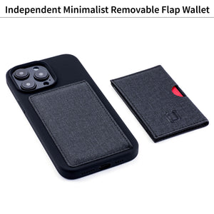 iPhone 14 Pro Max Flip Card Case [Black]
