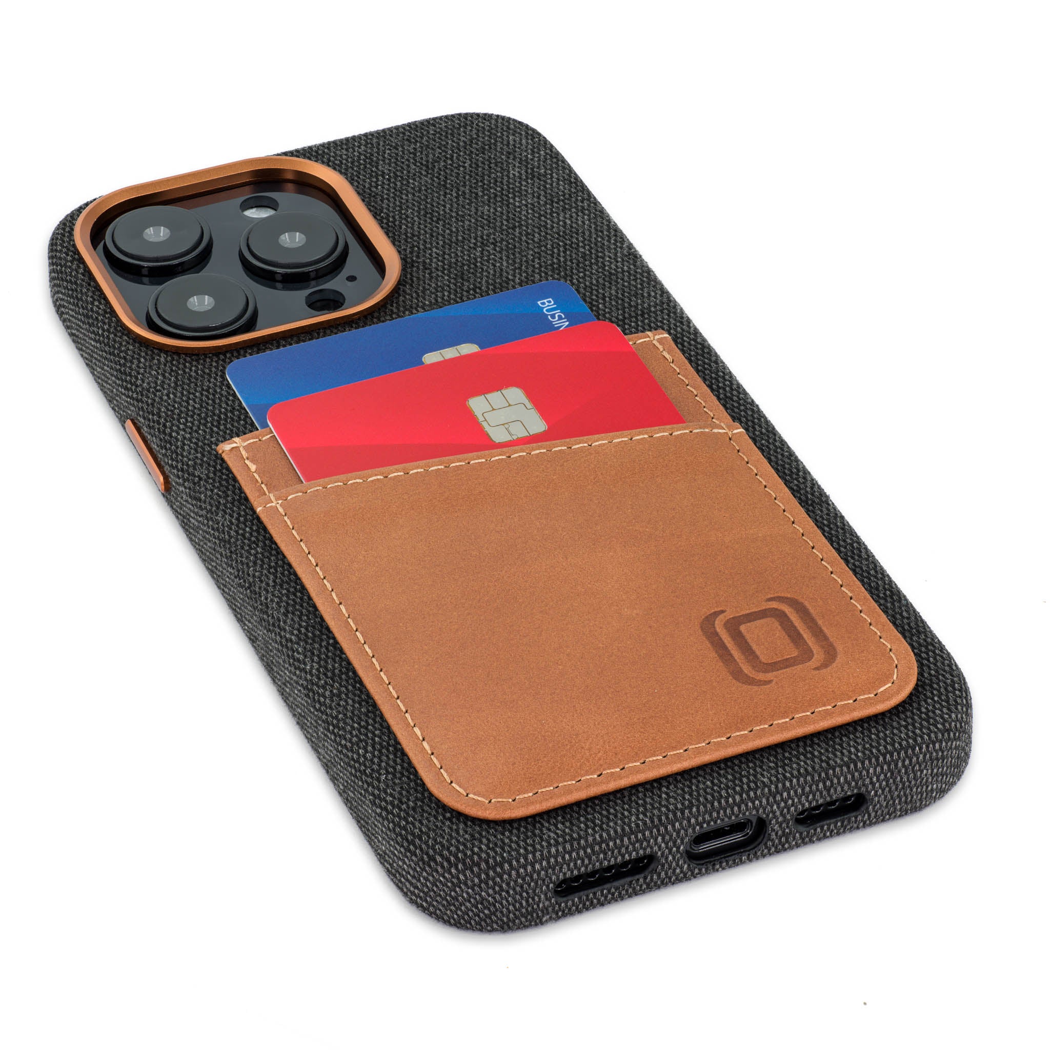 iPhone 14 Pro Max Fabric M2F Card Case [Light Brown]