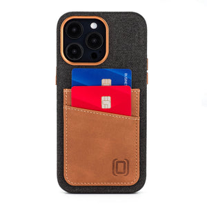 iPhone 14 Pro Max Fabric M2F Card Case [Light Brown]