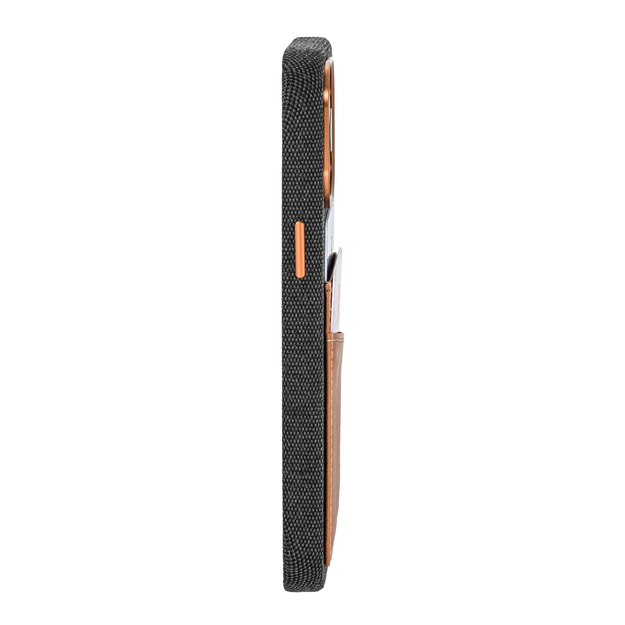 iPhone 14 Pro Max Fabric M2F Card Case [Light Brown]