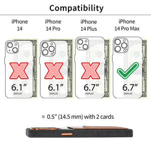 iPhone 14 Pro Max Fabric M2F Card Case [Light Brown]