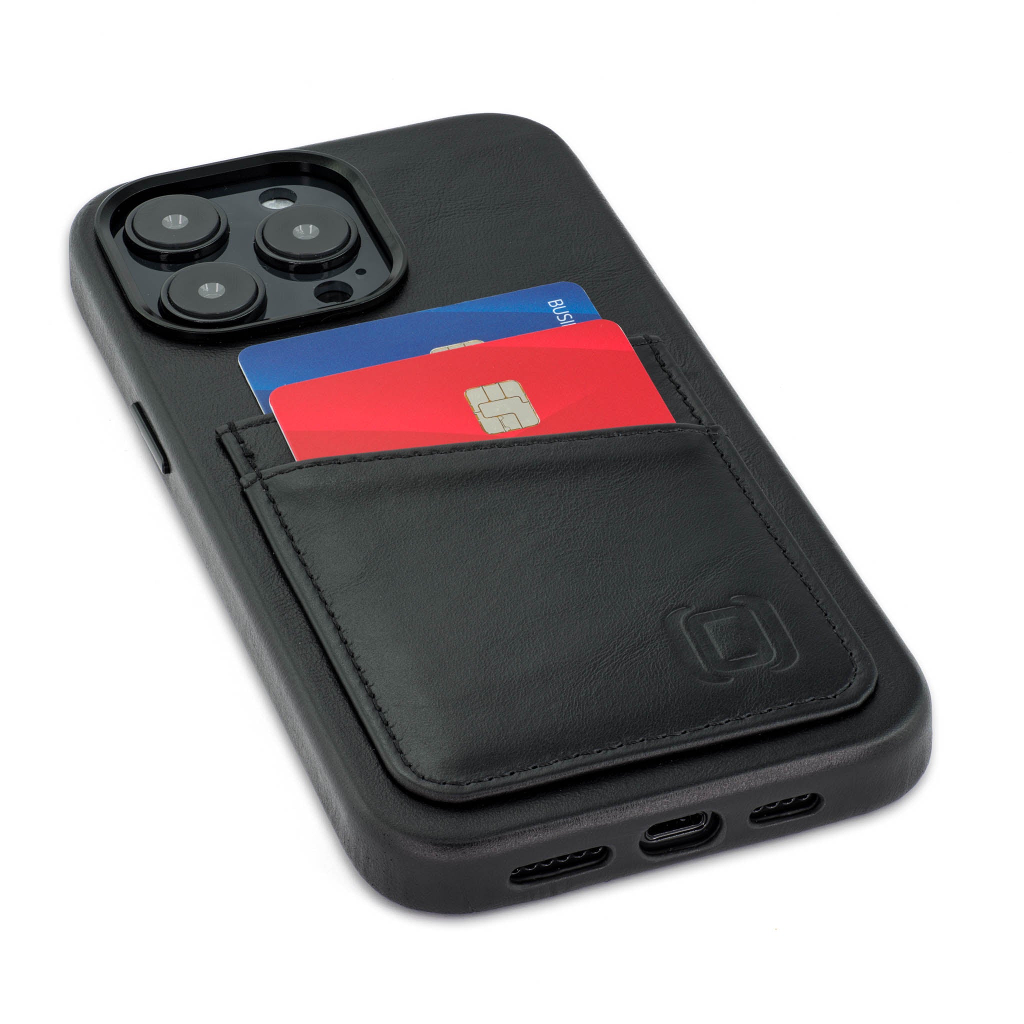iPhone 14 Pro Max Genuine Leather M2GL Card Case [Black]