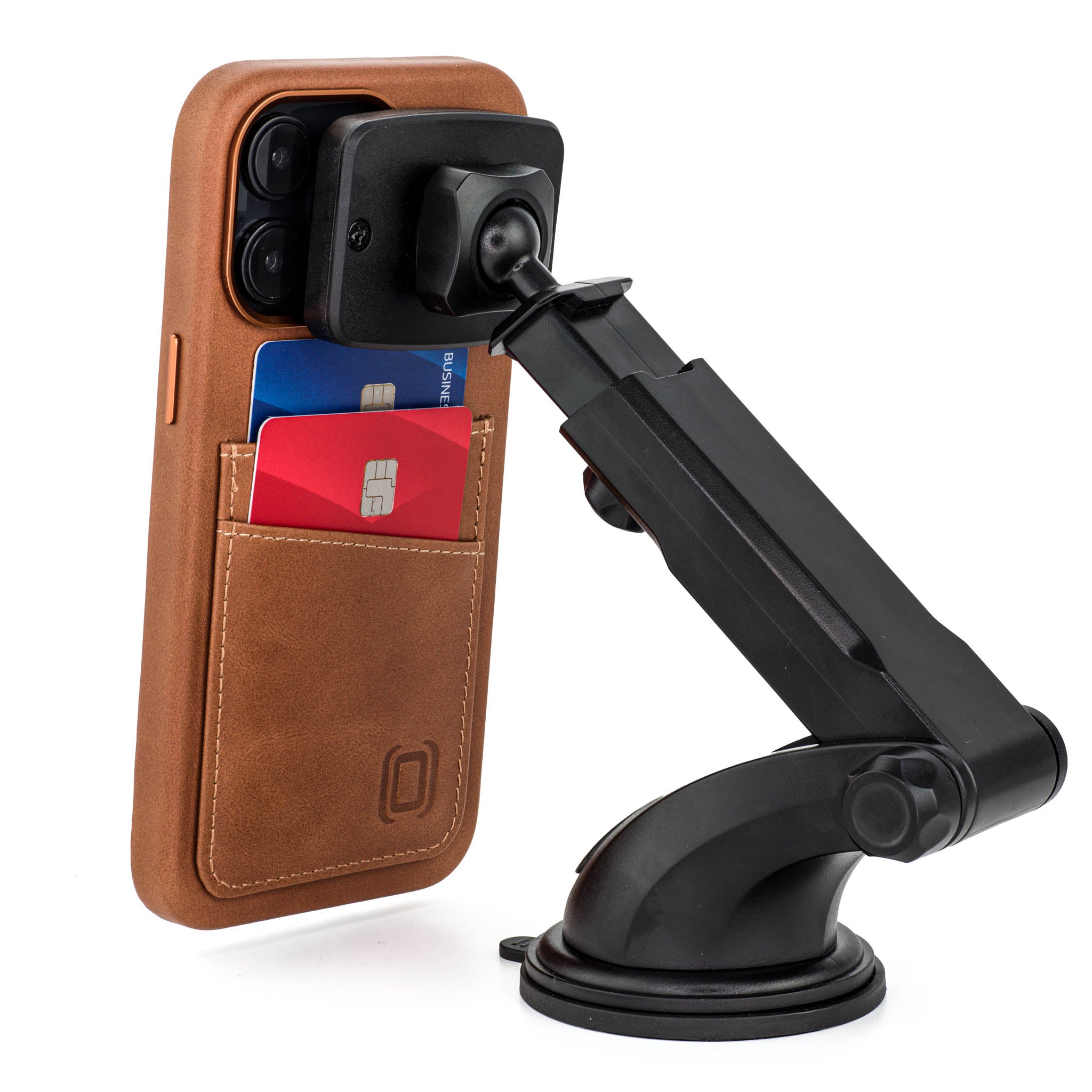 iPhone 14 Pro Max Genuine Leather M2GL Card Case [Light Brown]