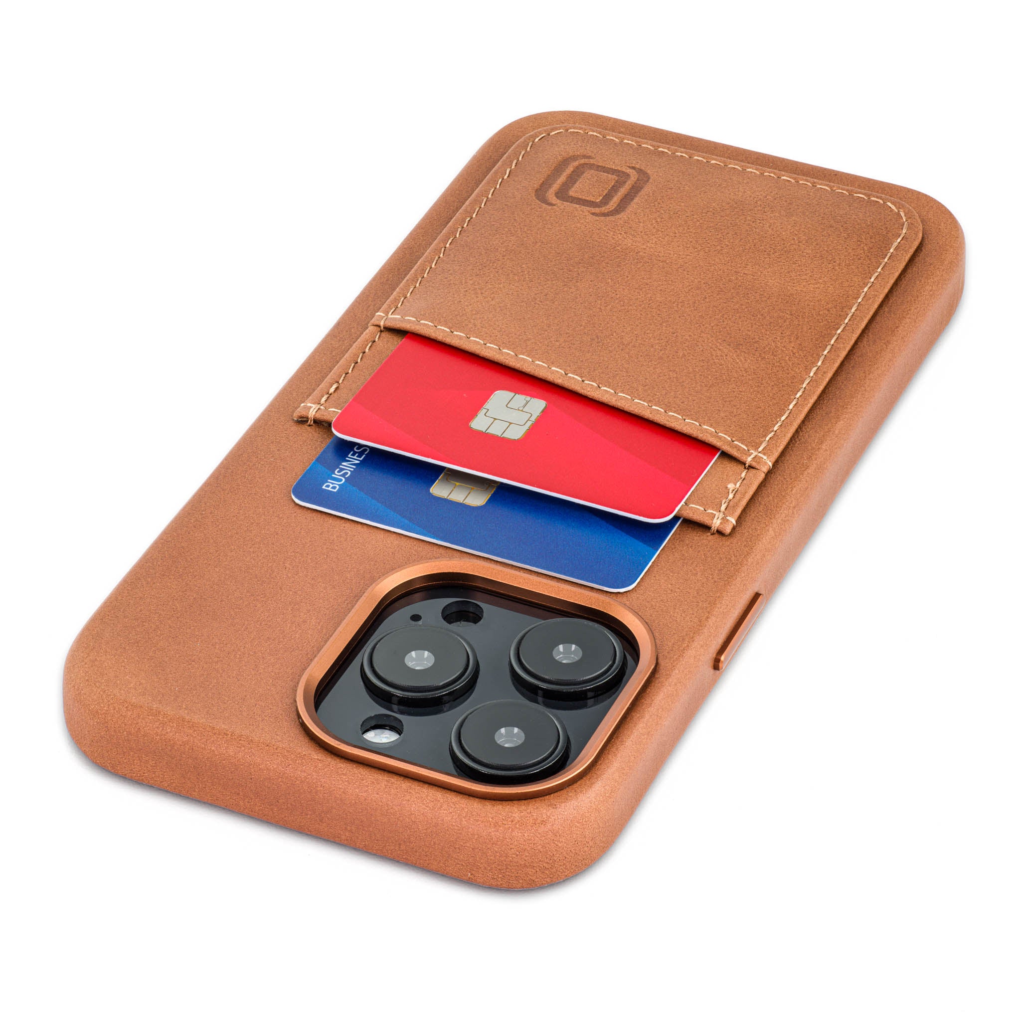 iPhone 14 Pro Max Genuine Leather M2GL Card Case [Light Brown]