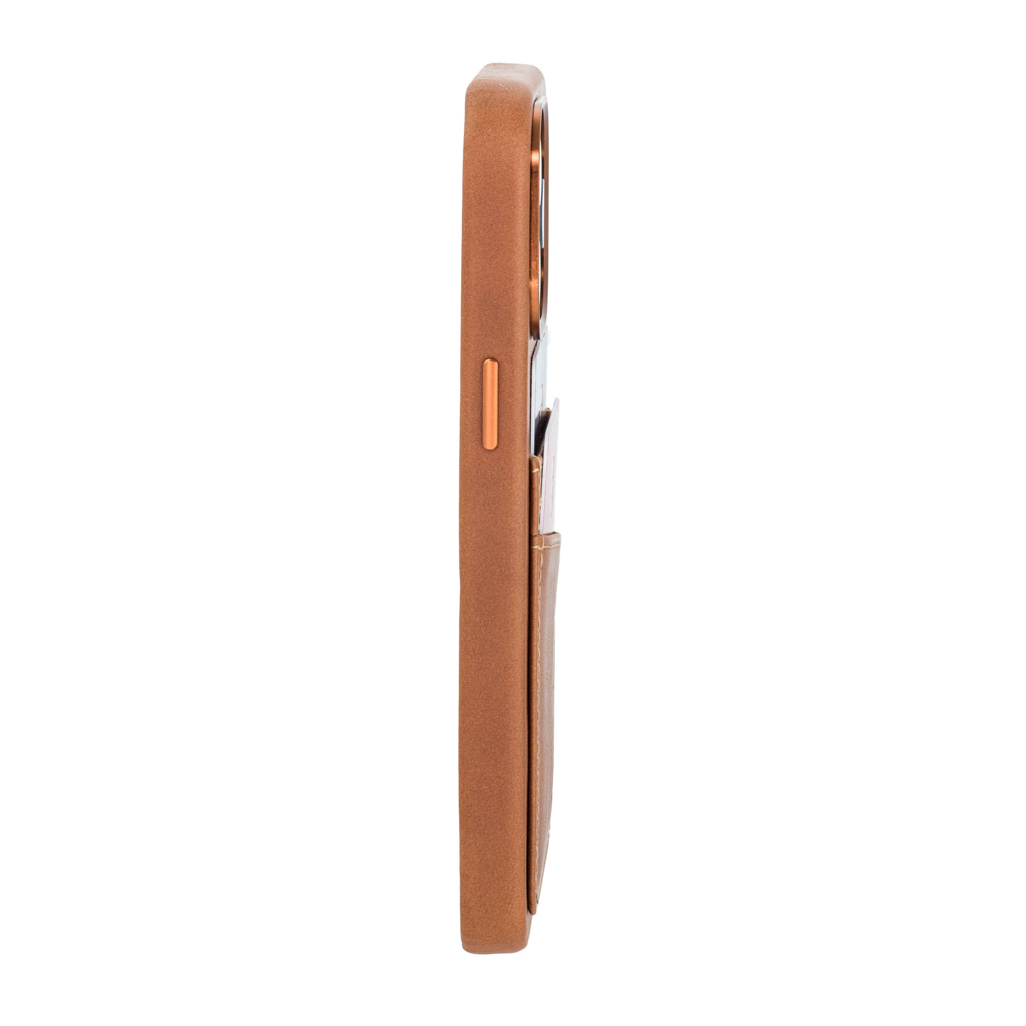 iPhone 14 Pro Max Genuine Leather M2GL Card Case [Light Brown]