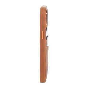 iPhone 14 Pro Max Genuine Leather M2GL Card Case [Light Brown]