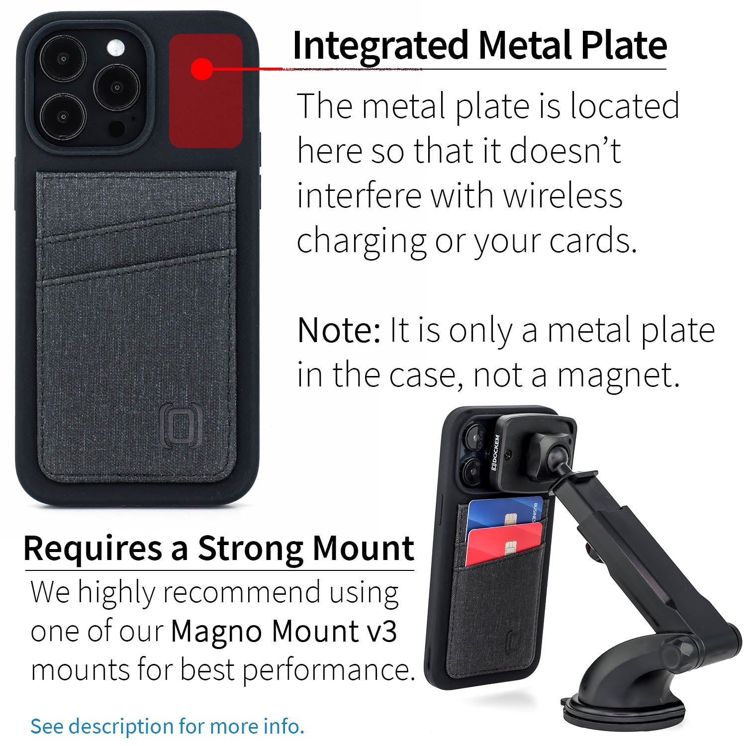 iPhone 14 Pro Max Silicone M2L Card Case [Black]
