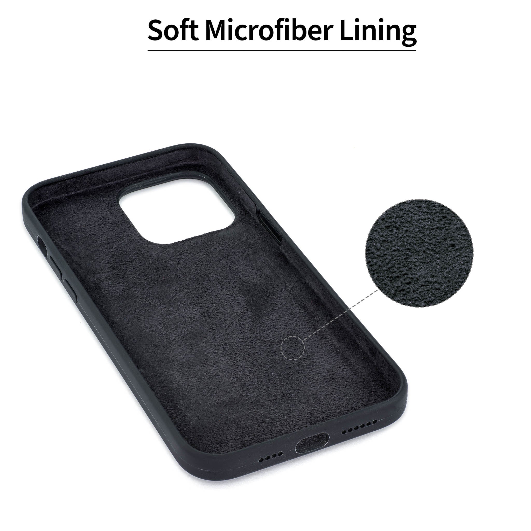 iPhone 14 Pro Max Silicone M2L Card Case [Black]