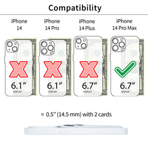 iPhone 14 Pro Max Silicone M2L Card Case [White]