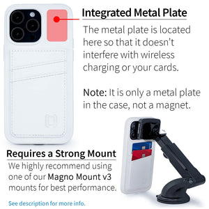 iPhone 14 Pro Max Silicone M2L Card Case [White]