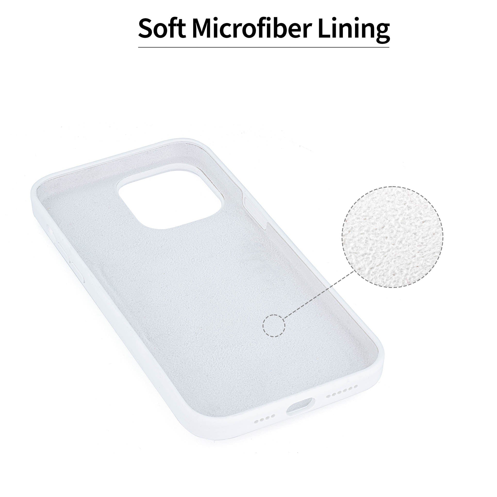 iPhone 14 Pro Max Silicone M2L Card Case [White]