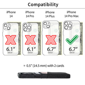 iPhone 14 Pro Max Luxe M2 Card Case [Black]