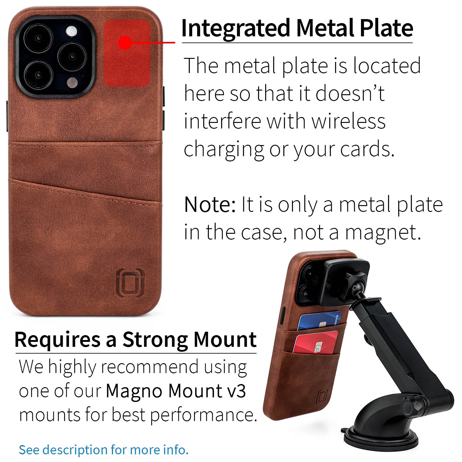 iPhone 14 Pro Max Exec M2 Card Case [Brown]