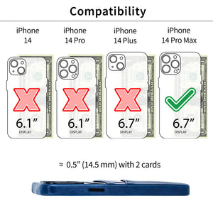 iPhone 14 Pro Max Exec M2 Card Case [Navy]