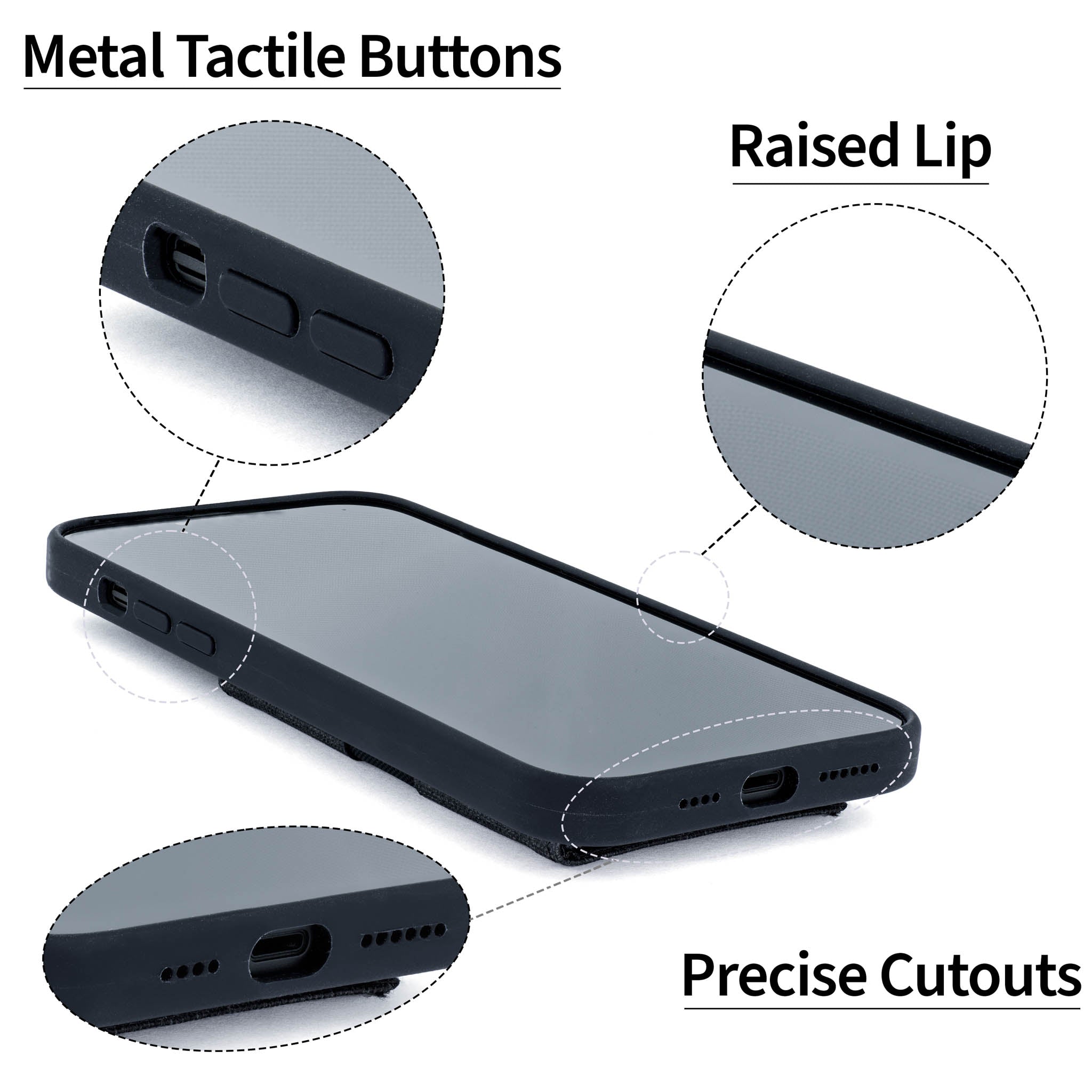iPhone 14 Plus Flip Card Case [Black]