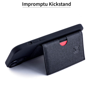 iPhone 14 Plus Flip Card Case [Black]