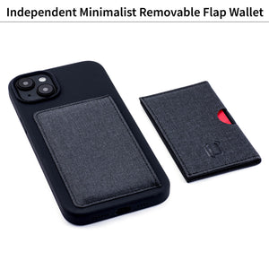 iPhone 14 Plus Flip Card Case [Black]