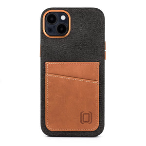 iPhone 14 Plus Fabric M2F Card Case [Light Brown]