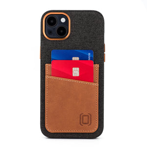 iPhone 14 Plus Fabric M2F Card Case [Light Brown]
