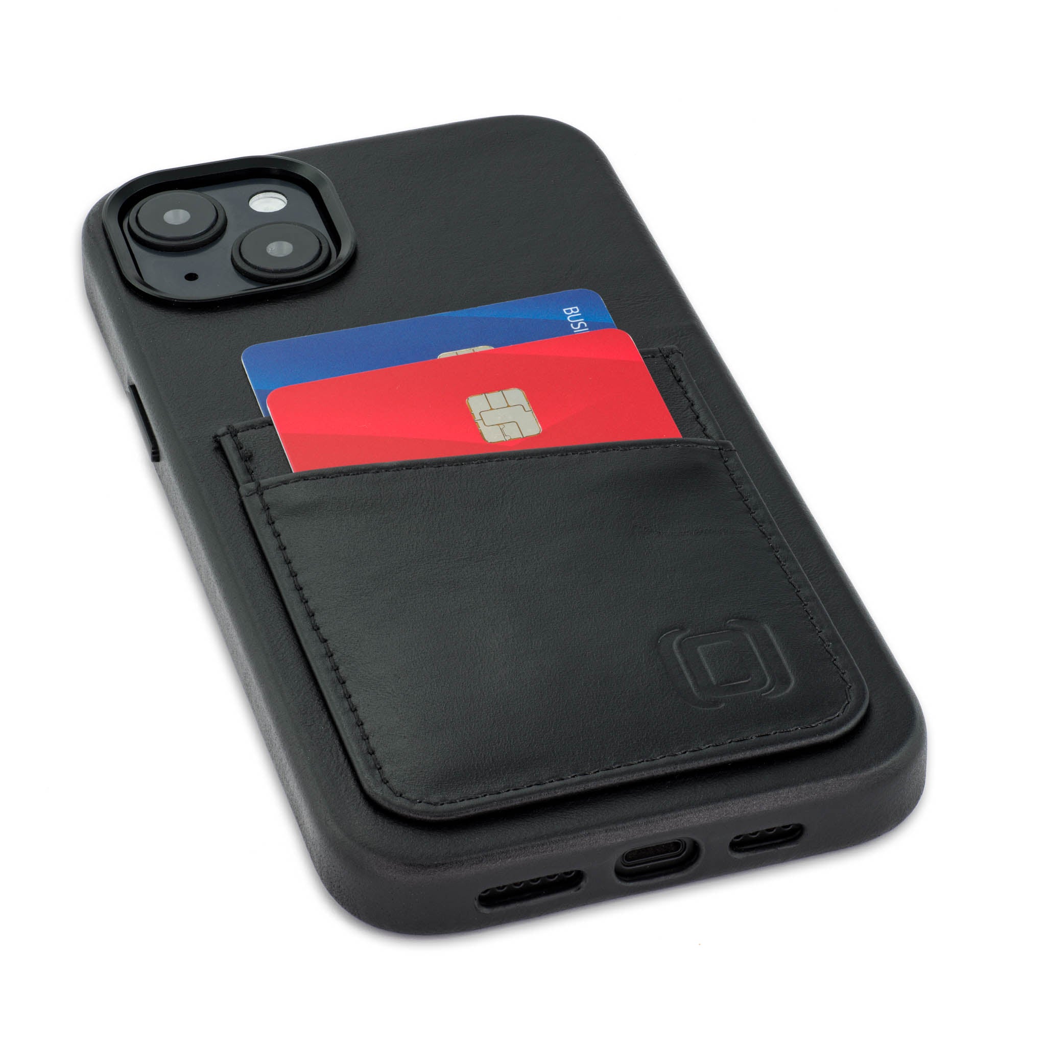 iPhone 14 Plus Genuine Leather M2GL Card Case [Black]
