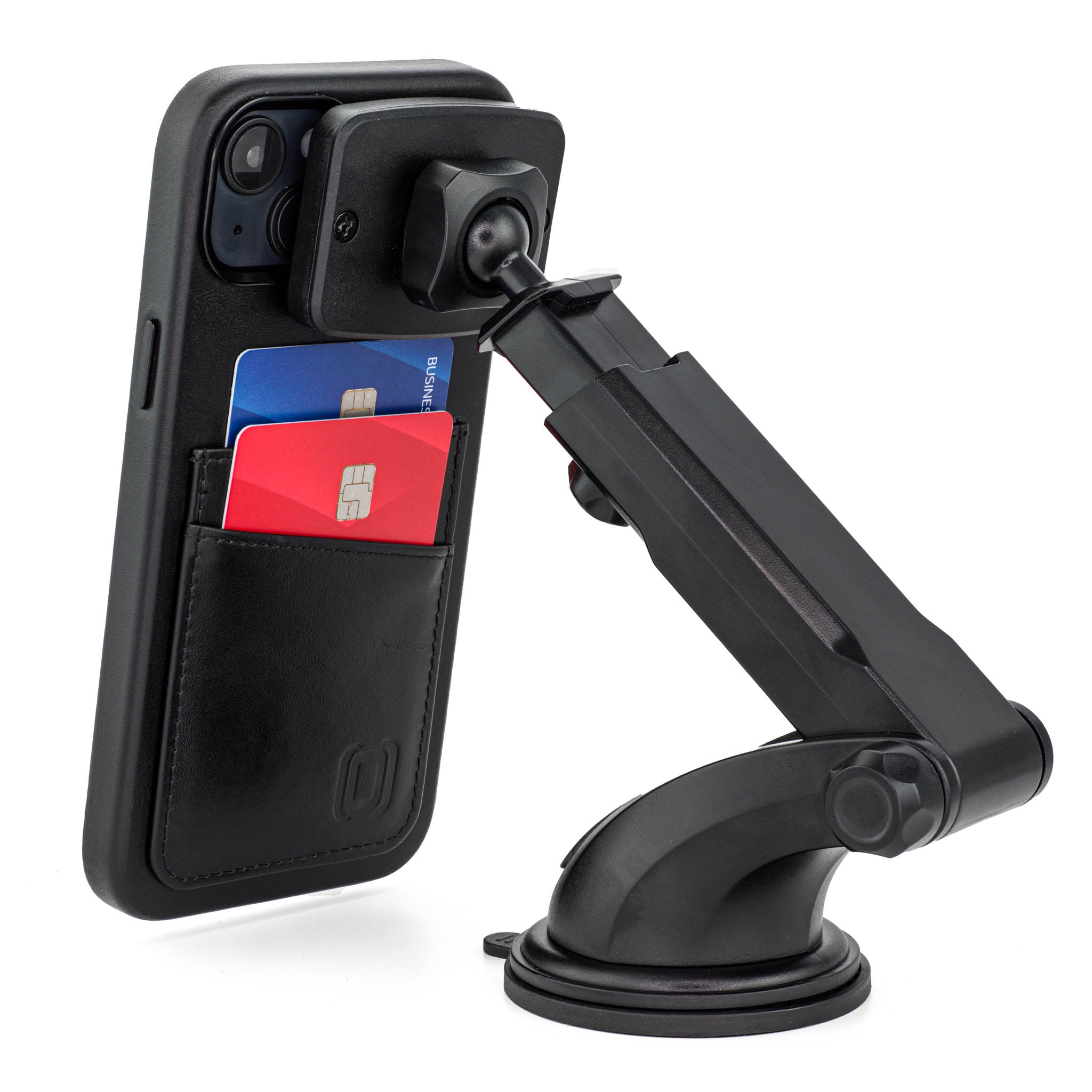 iPhone 14 Plus Genuine Leather M2GL Card Case [Black]