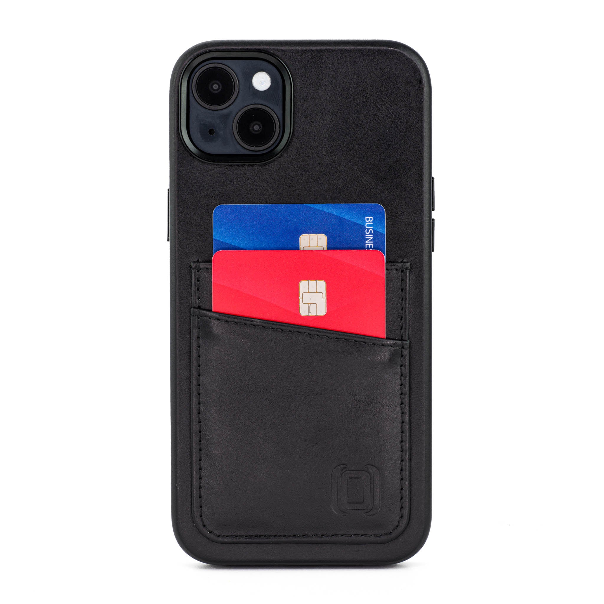 iPhone 14 Plus Genuine Leather M2GL Card Case [Black]