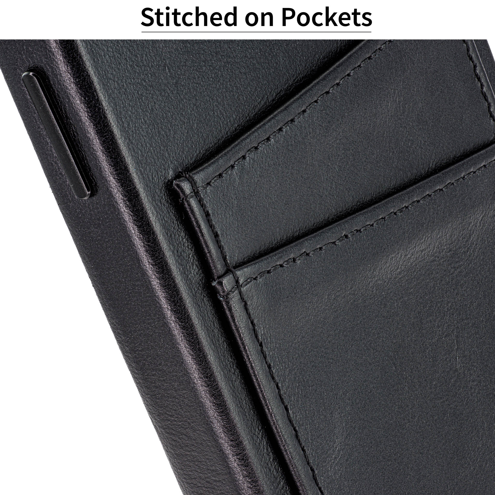 iPhone 14 Plus Genuine Leather M2GL Card Case [Black]