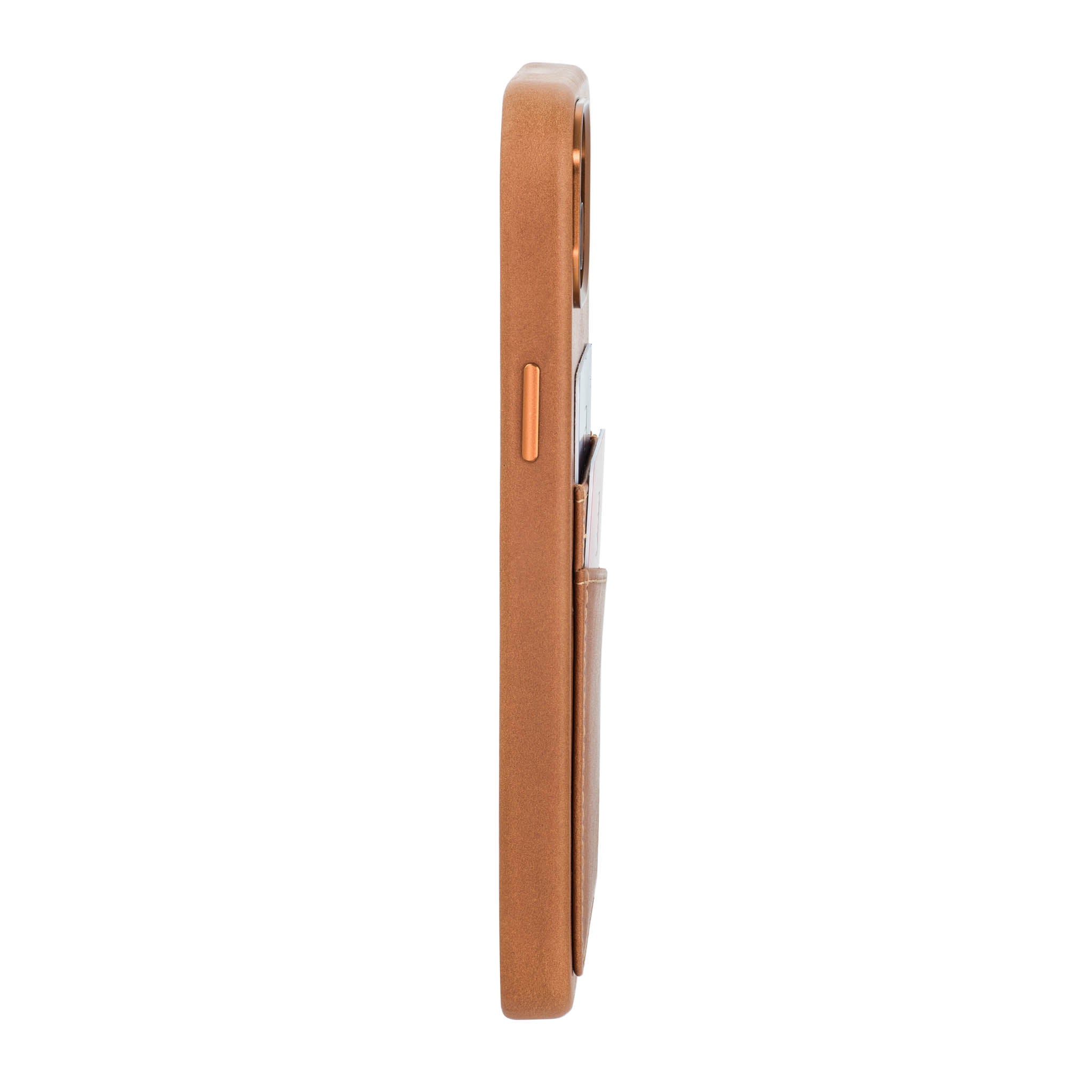 iPhone 14 Plus Genuine Leather M2GL Card Case [Light Brown]