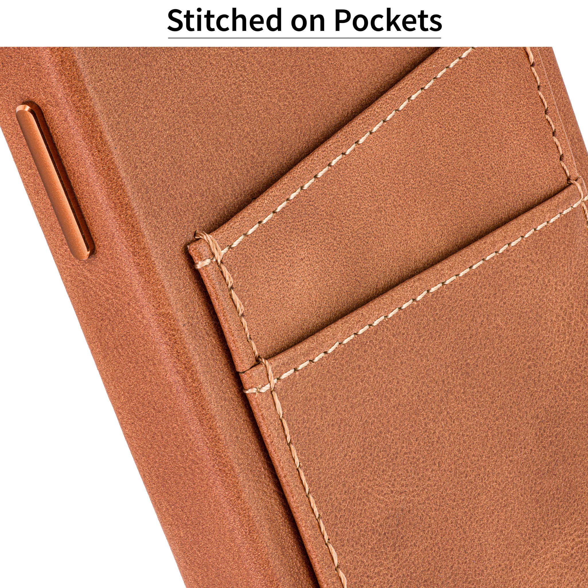 iPhone 14 Plus Genuine Leather M2GL Card Case [Light Brown]