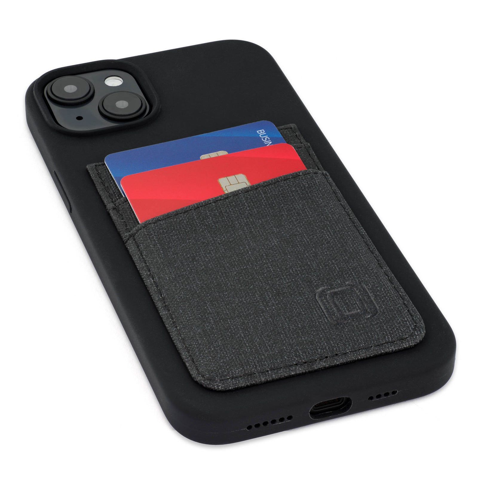 iPhone 14 Plus Silicone M2L Card Case [Black]