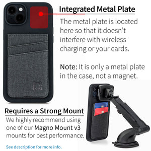 iPhone 14 Plus Silicone M2L Card Case [Black]