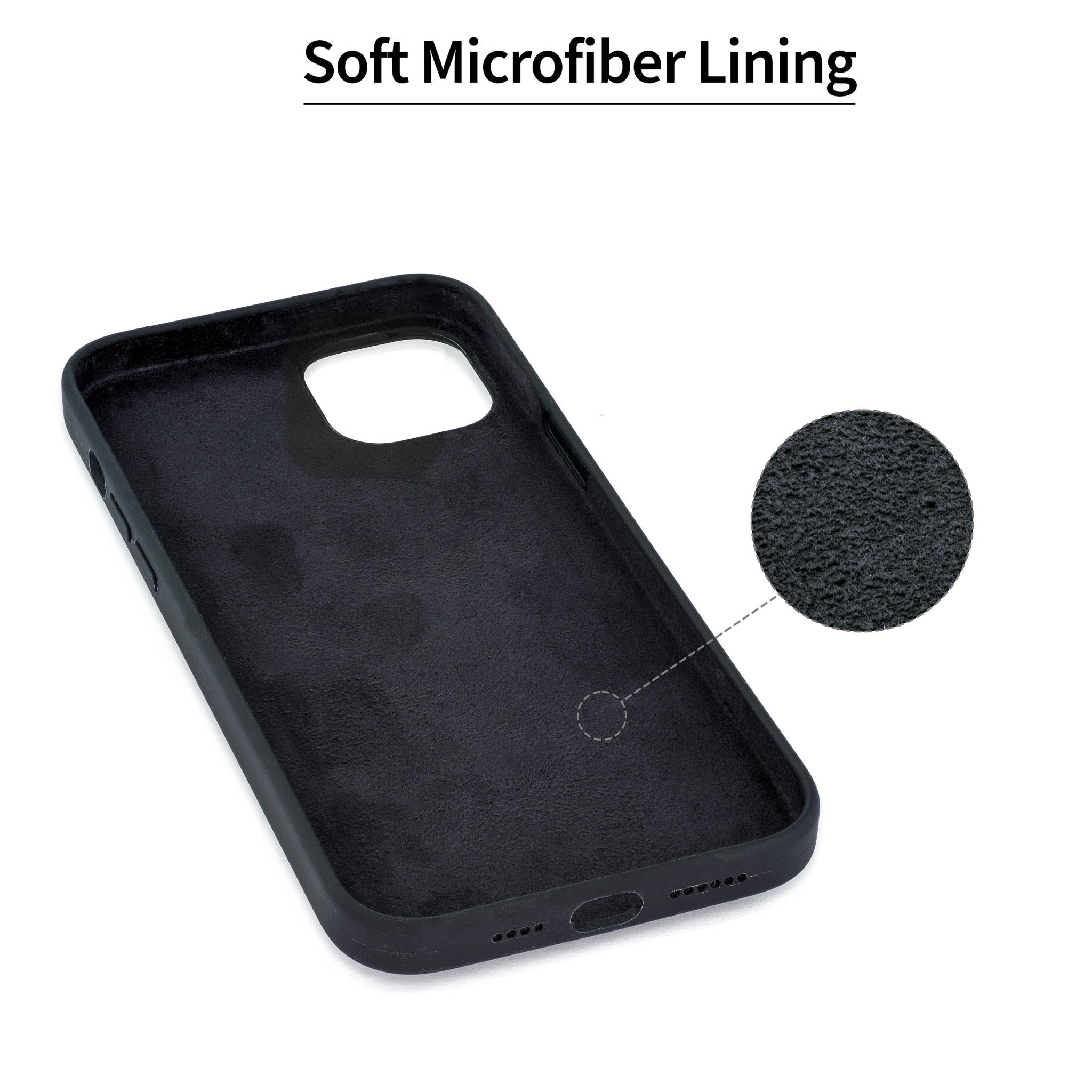 iPhone 14 Plus Silicone M2L Card Case [Black]