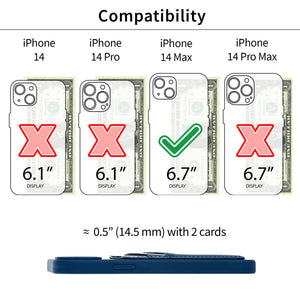 iPhone 14 Plus Silicone M2L Card Case [Navy]