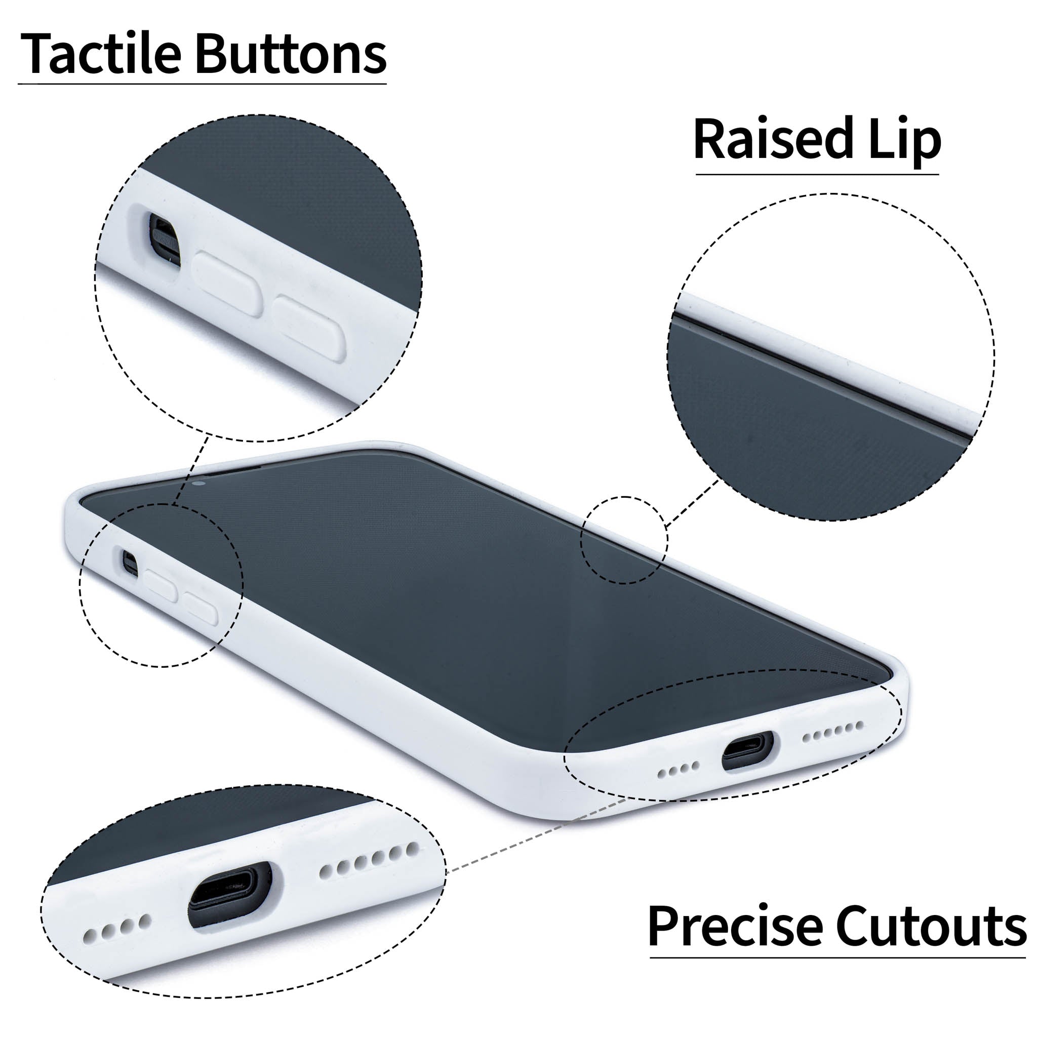 iPhone 14 Plus Silicone M2L Card Case [White]